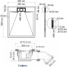 Душевой поддон WASSERKRAFT ELBE 74T22