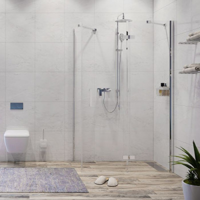 Душевой уголок WASSERKRAFT ALLER WHITE 10H10RWHITE 120x100 см
