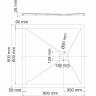 Поддон для душа WASSERKRAFT ALLER 10T03 90x90