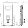 Система инсталляции для унитазов WASSERKRAFT ABENS 20TLT.010.ME.WH.PB01