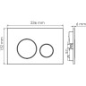 Система инсталляции для унитазов WASSERKRAFT ABENS 20TLT.010.ME.WH.WM02