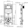 Система инсталляции для унитазов WASSERKRAFT ALLER 10TLT.010.ME.MG03