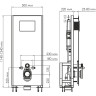 Система инсталляции для унитазов WASSERKRAFT GLAN 66TLT.010.ME.BL.MG04