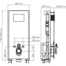 Система инсталляции для унитазов WASSERKRAFT GLAN 66TLT.010.ME.BL.RG02