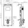 Система инсталляции для унитазов WASSERKRAFT SALM 27TLT.010.ME.BL.WH02