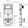 Система инсталляции для унитазов WASSERKRAFT VILS 56TLT.010.ME.MB03